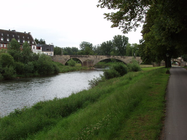 Echternacherbrück and river Sauer