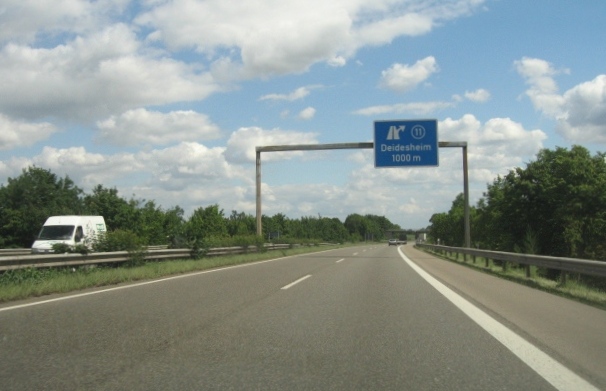 Approaching junction 11