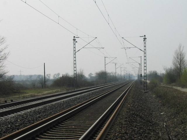 Bahnstrecke zwischen Karlsruhe und Durmersheim