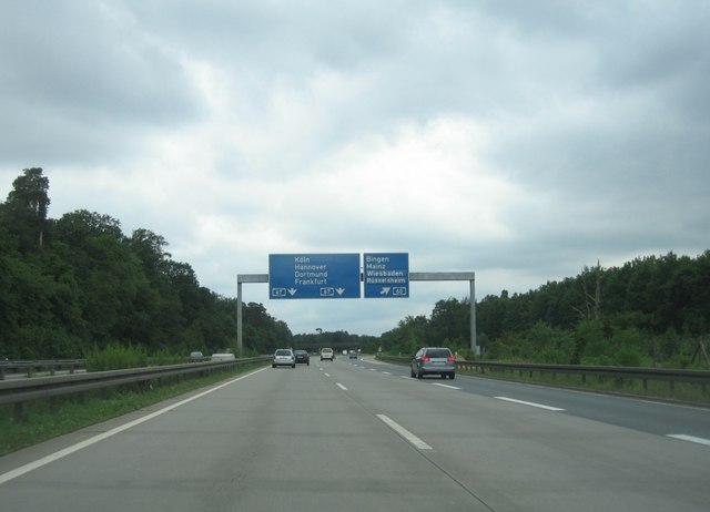 Autobahnkreuz A67/A60 bei Bingen