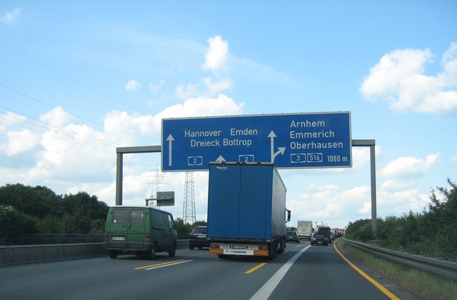 Autobahnkreuz A2/A3 bei Emmerich
