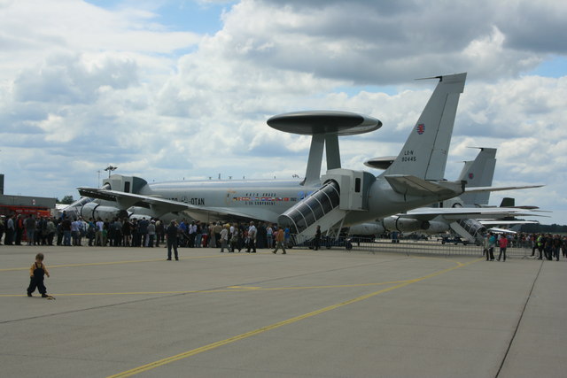 AWACS-Flugzeuge der NATO Airbase Geilenkirchen