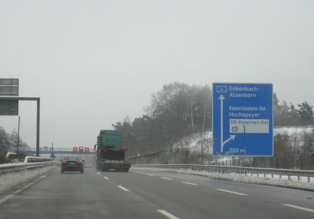 A6 - Kreuz 16b Kaiserslautern-Ost (500m)