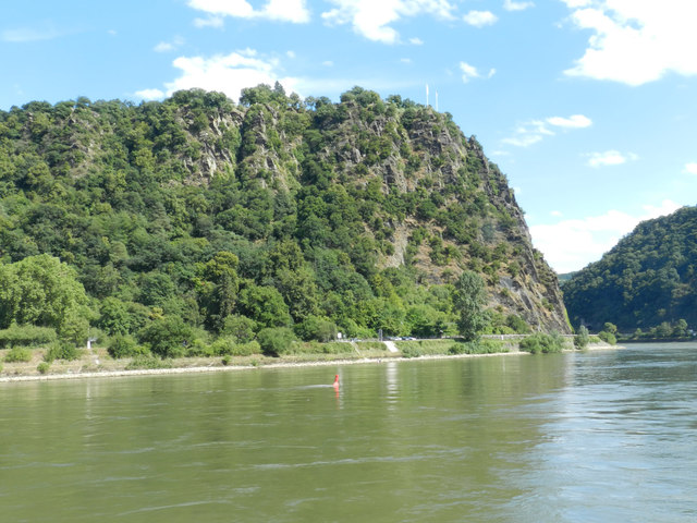 Böschung entlang der östlichen Rhein