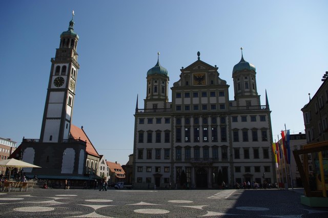 Augsburg, Rathaus und Perlachturm