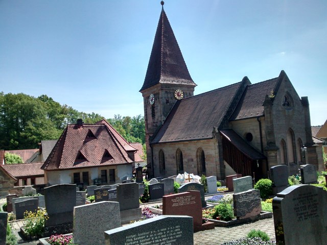 Friedhof und Kirche Maria Magdalena in Buchschwabach