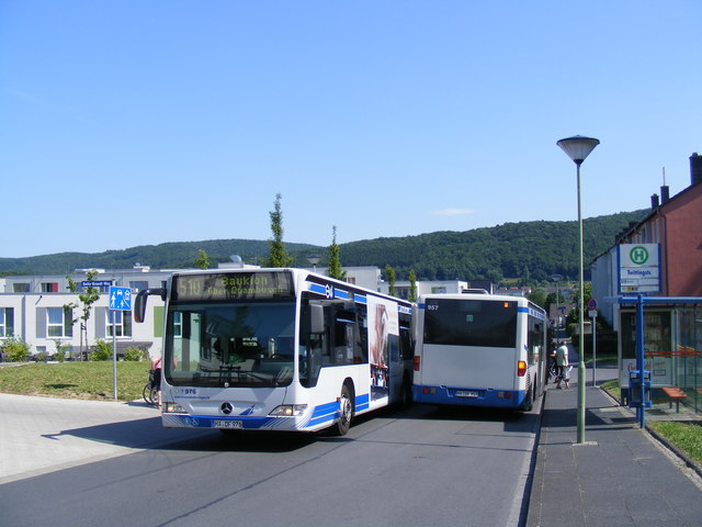 Die Lokalbusse treffen sich in Harkortstraße, Quambusch, Hagen