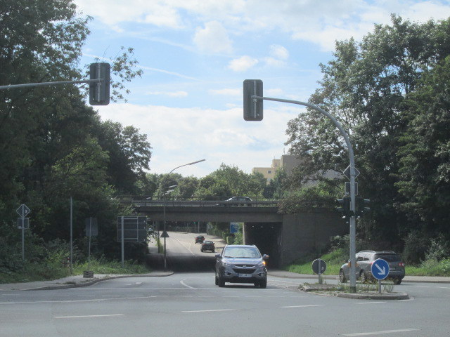 Gelsenkirchen, Reckfeldstraße an der A42