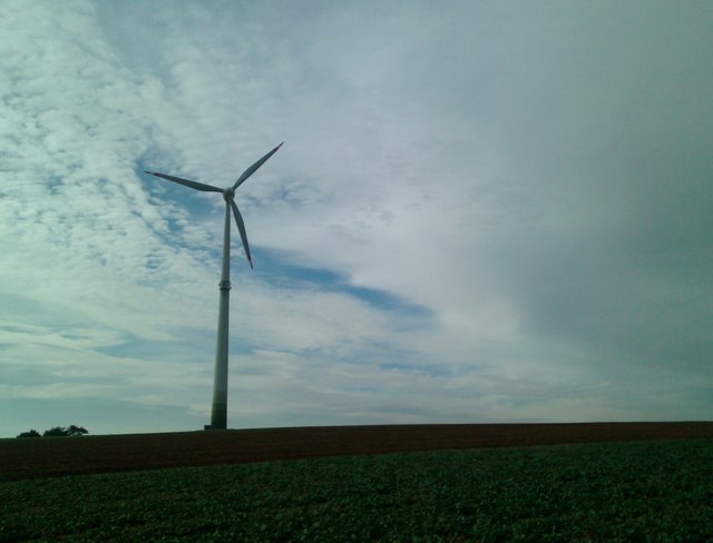 Windkraftanlage nahe Kasberg