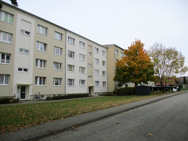 Wismar, Wohnblock an der Erwin-Fischer-Straße