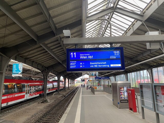 Bahnsteig 11 in Frankfurt an der Oder