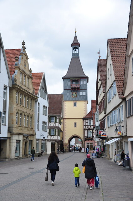 Winnenden: Marktstraße und Schwaikheimer Torturm