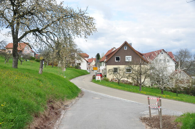 Bretzenacker: Ortseingang an der Adlerstraße
