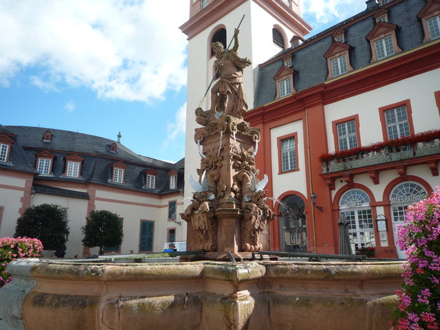 Brunnen am Marktplatz in Weilburg