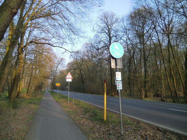 Ortsausgang von Aken in Richtung Dessau-Roßlau