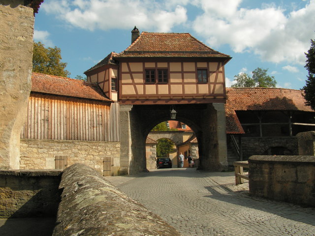 Der Zwingerbereich beim Rödertor in Rothenburg