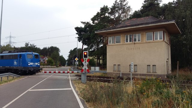 Thießen - Bahnübergang