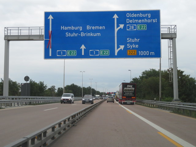 A1 - Kreuz 58b Delmenhorst-Ost (1000m)