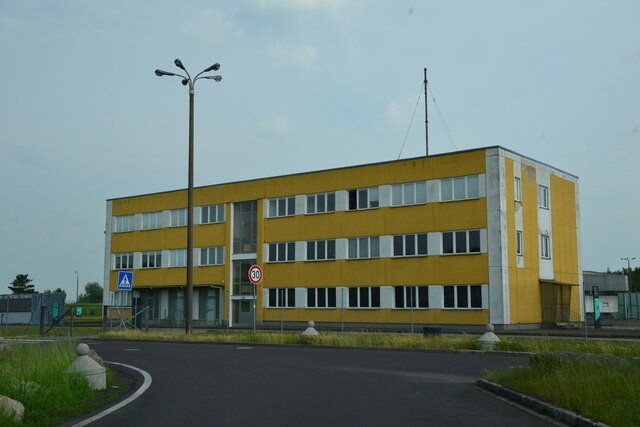 Altes Grenzgebäude in Marienborn - Helmstedt an der ehemaligen deutsch-deutschen Grenze